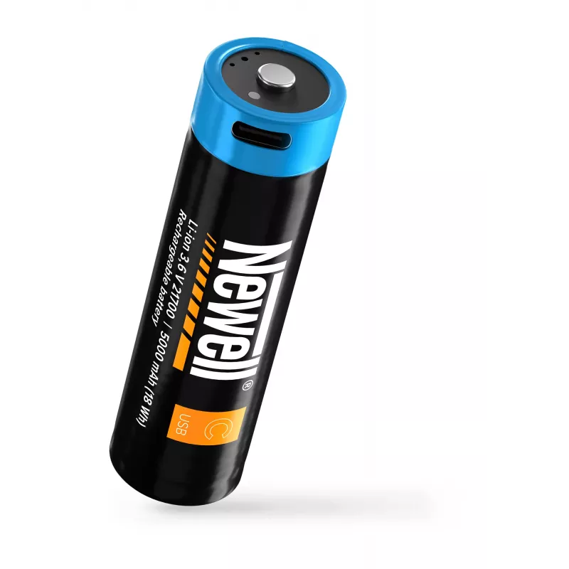 Newell 21700 USB-C 5000 mAh Akku Li-Ion wiederaufladbar (2er-Pack, Blister)