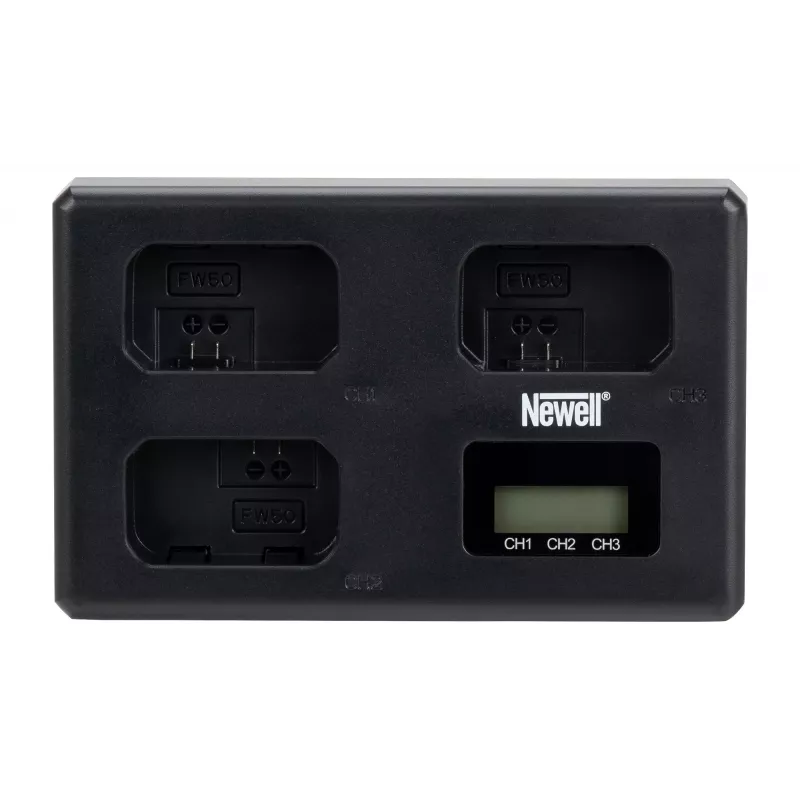 Newell TT-USB-C Triple-Channel Charger für Sony NP-FW50 Akkus