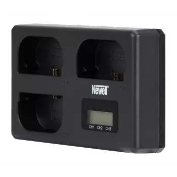 Newell TT-USB-C Triple Channel Charger für Canon LP-E6 Akkus