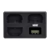 Newell TT-USB-C Triple Channel Charger für Canon LP-E6 Akkus