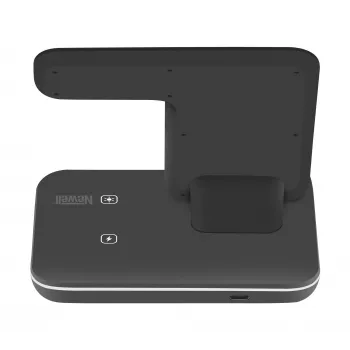 Newell induOne N-GY-Z5A Kabellose Ladestation für 3 Geräte - Schwarz