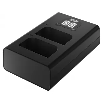 Newell DL-USB-C Dual Channel Ladegerät für Olympus BLX-1 Akkus