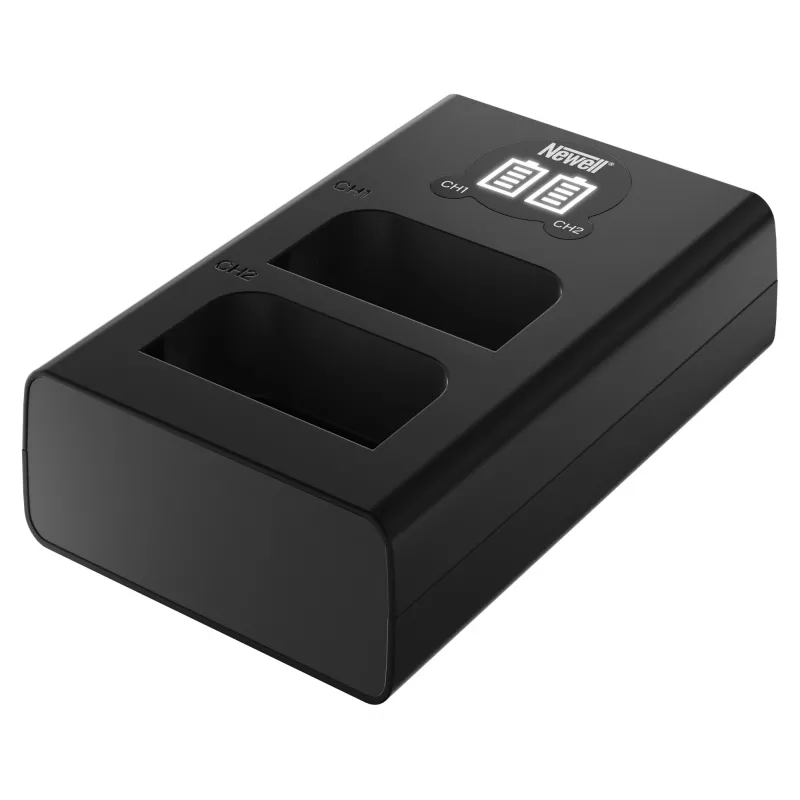 Newell DL-USB-C Dual Channel Ladegerät für Olympus BLX-1 Akkus