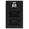 Newell DL-USB-C Dual Channel Ladegerät für Olympus BLX-1 Akkus