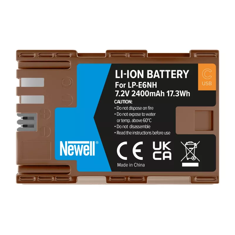 Newell Ersatzakku LP-E6NH USB-C für Canon