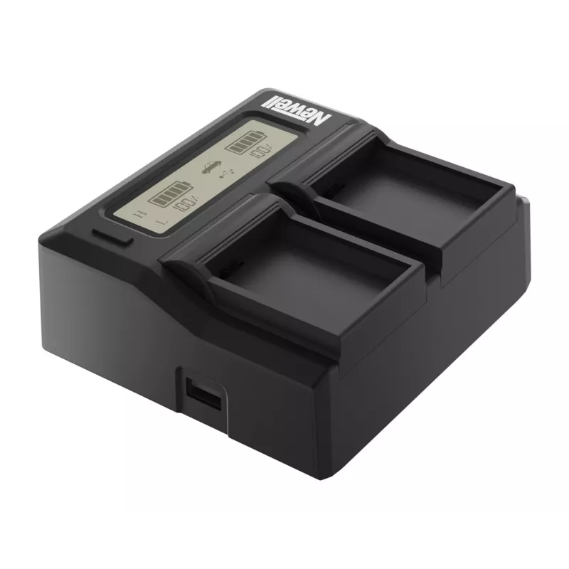 Newell Dual-Channel DC-LCD Battery Charger für Panasonic VW-VBD29/VBD58/VBD78