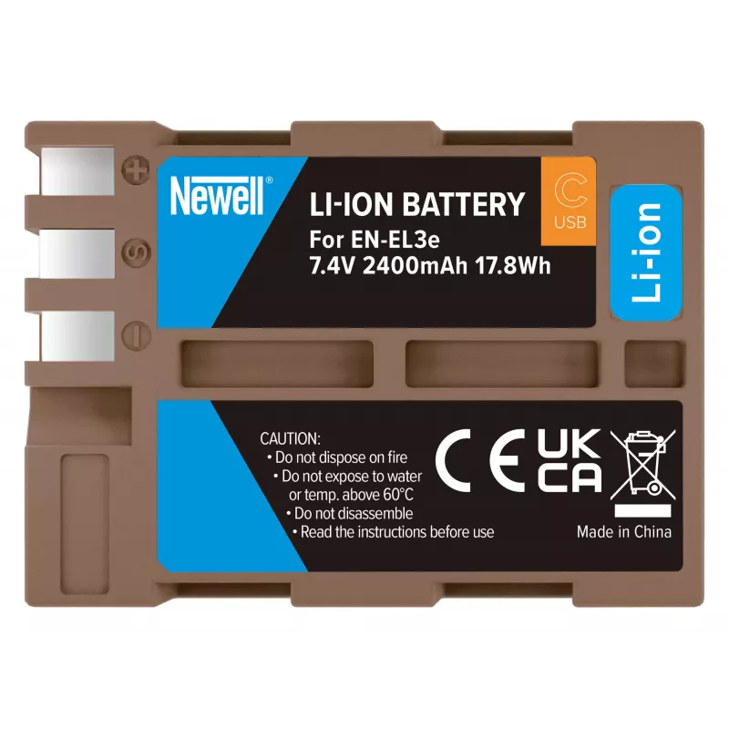 Newell Ersatzakku EN-EL3E USB-C für Nikon