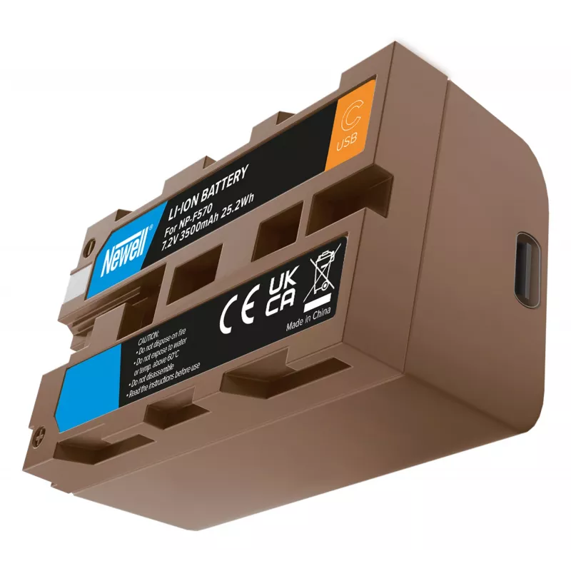 Newell Ersatzakku NP-F570 USB-C für Sony