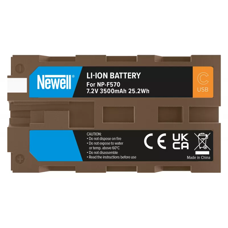 Newell Ersatzakku NP-F570 USB-C für Sony