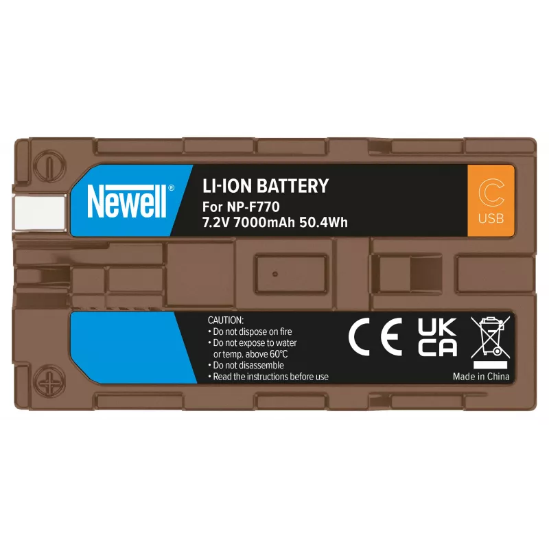 Newell NP-F770 Ersatzakku mit USB-C für Sony