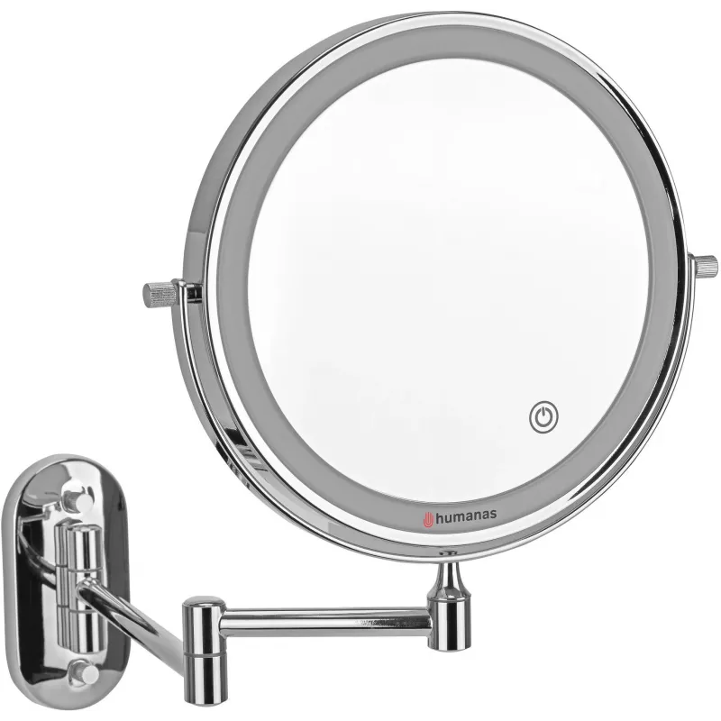 Humanas HS-BM01 LED-Spiegel, Silber