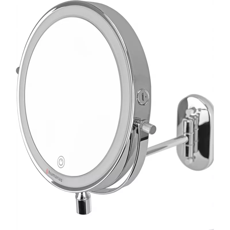 Humanas HS-BM01 LED-Spiegel, Silber