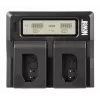 Newell DC-LCD Dual-Channel Charger für Panasonic DMW-BLK22 Akkus