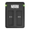 Newell SDC-USB Dual-Channel USB Charger für Kodak LB-015 Akkus
