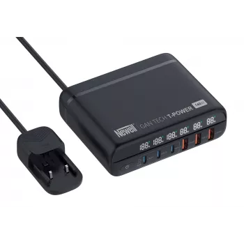 Newell GaN Tech T-Power 140 W Netzwerkladegerät mit Adapterset