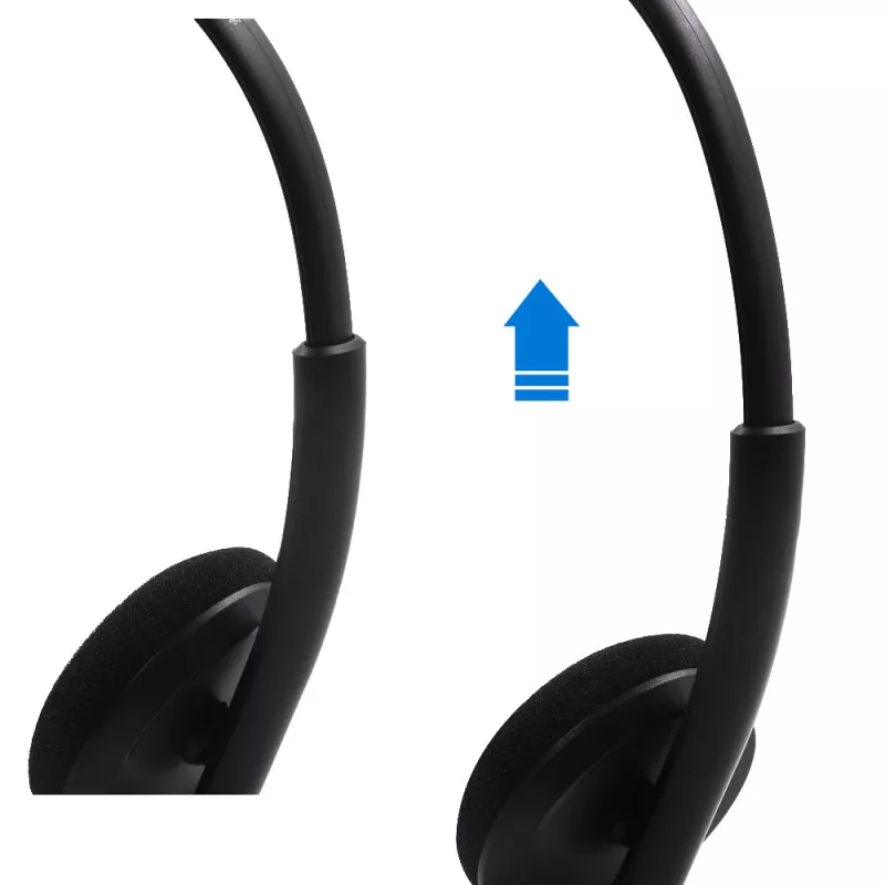 MOZOS MTX1091ECO Kabelgebundenes On-Ear-Headset mit Mikrofon USB-A