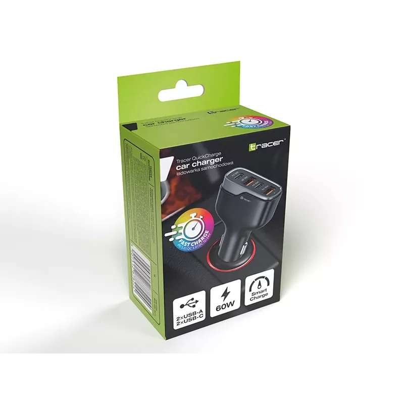Tracer QuickCharger 60W USB-C Wandladegerät