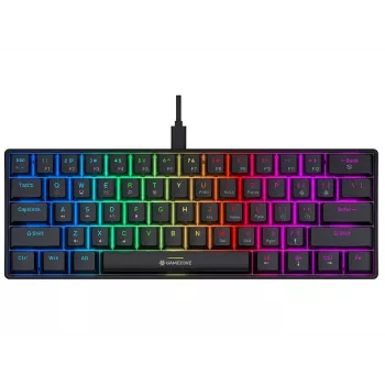 Tracer GameZone Claws 61 Kabelgebundene Mechanische Gaming-Tastatur, 60%-Layout, Outemu Blue Switches, RGB-Hintergrundbeleuchtung, Schwarz