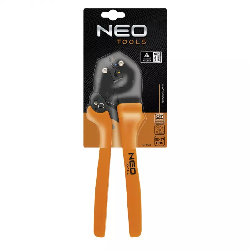 NEO TOOLS Crimpzange für Steckerklemmen 22-10 AWG