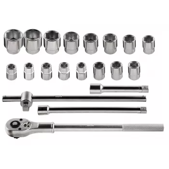 NEO TOOLS Steckschlüsseleinsätze 3/4 Zoll, 21-teilig
