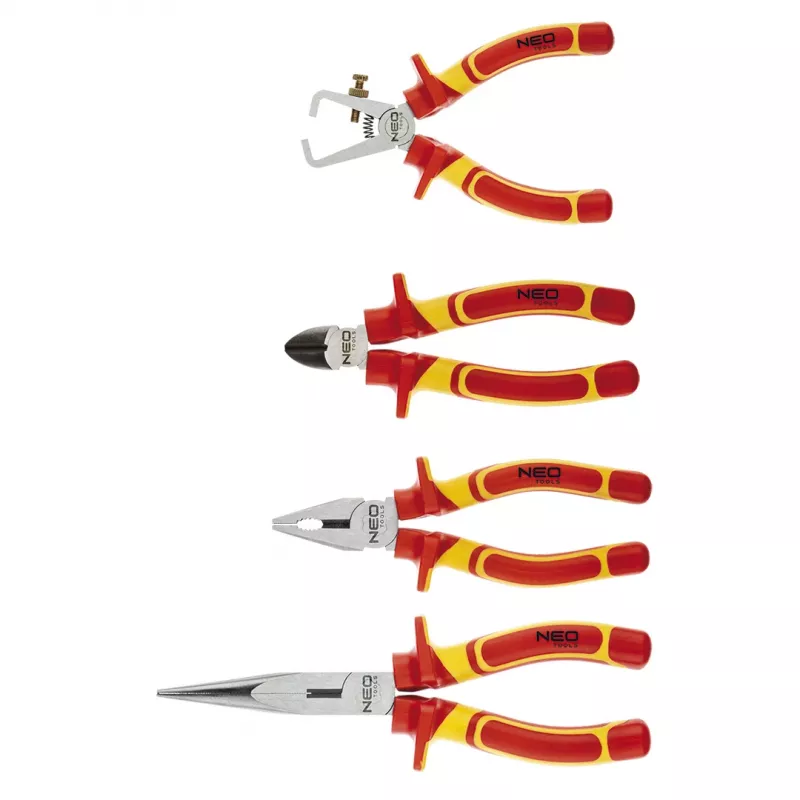 NEO TOOLS 1000V Isolierter Zangen-Satz, 4-teilig