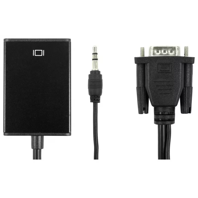 Accura VGA + Minijack to HDMI 0.2m Video- & Audio-Konverter