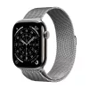 Crong Milano Steel Edelstahlband für Apple Watch 44/45/46/49 mm Silber