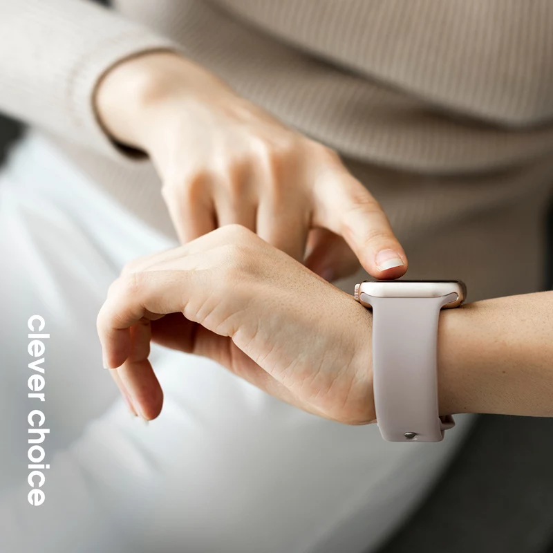 Crong Liquid Watch Band für Apple Watch 38/40/41/42 mm (Mint)