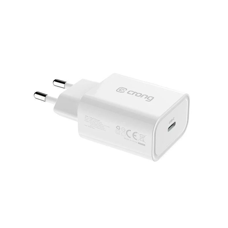Crong USB-C Travel Charger 20W Power Delivery White