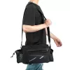 Wozinsky Fahrradgepäckträgertasche 9L mit Schultergurt und Regenhülle Schwarz (WBB22BK)