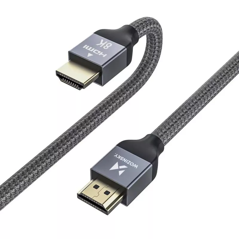 Wozinsky HDMI 2.1 Kabel 8K 60Hz 48Gbps / 4K 120Hz / 2K 144Hz 3m Silber (WHDMI-30)