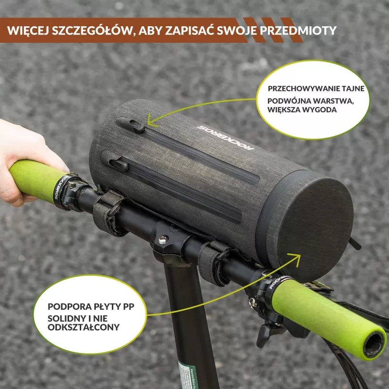 ROCKBROS AS-051 Wasserdichte Fahrradlenkertasche - Schwarz