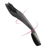 ROCKBROS DNB8001BK Fahrrad-Schutzblech hinten mit rotem LED-Licht - Schwarz