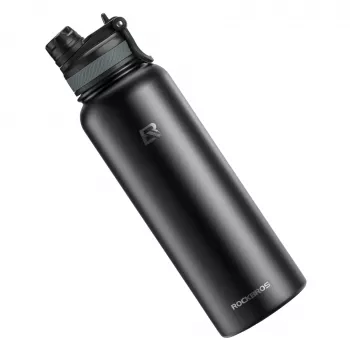 ROCKBROS Thermische Fahrradflasche 650 ml Schwarz