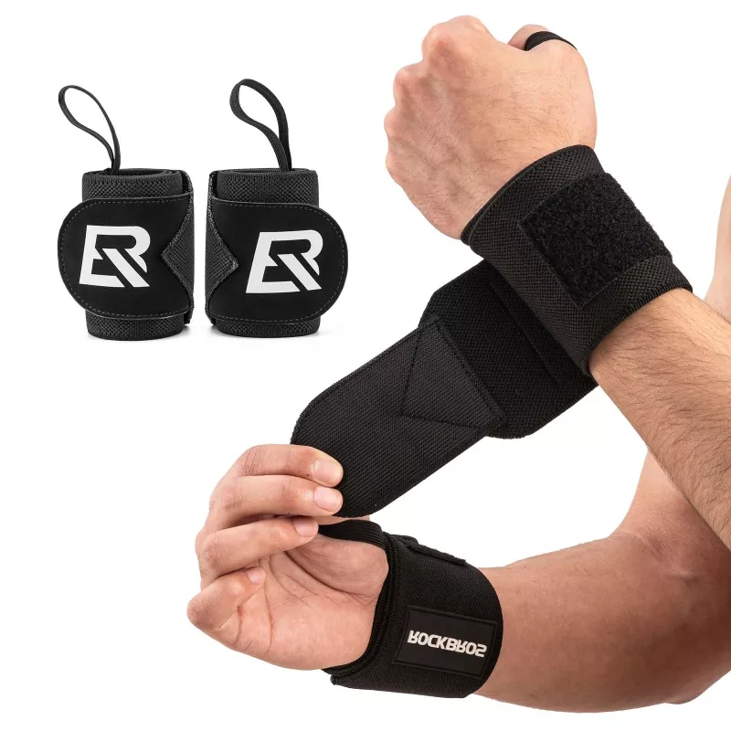 ROCKBROS Sport-Schweißband 0431001 Schwarz (2er-Pack)