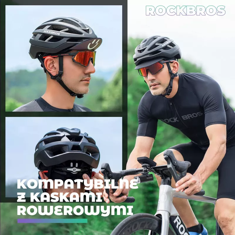 ROCKBROS Fahrradkappe mit Schirm 18230005001 - Schwarz