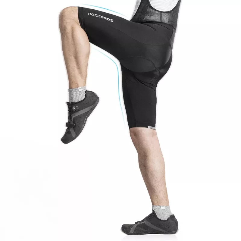 ROCKBROS RK20023XL Herren-Radträgerhose mit Polsterung XXXL - Schwarz