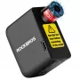 ROCKBROS Mini Elektropumpe 42320008001 für Schrader/Presta Ventile 100 PSI - Schwarz