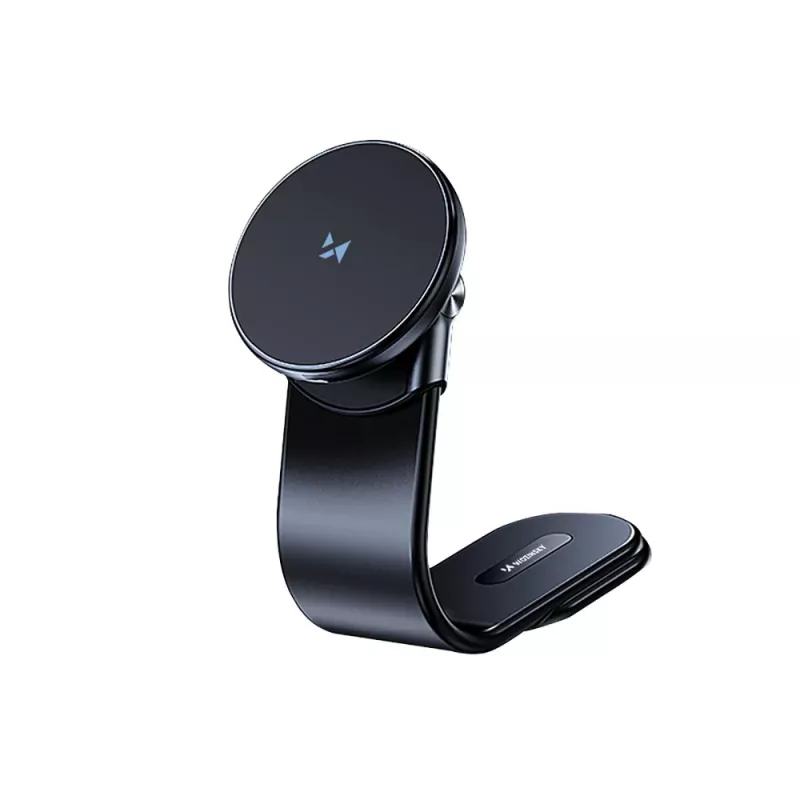 Wozinsky WCZ2Y2S Magnetischer Auto-Handyhalter mit 15W MagSafe Wireless-Ladegerät für Armaturenbrett - Schwarz