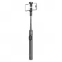 Premium Selfie Stick Wozinsky WRZP1 mit automatisch ausklappbaren Beinen, Stativfunktion, 1,7 m - Schwarz
