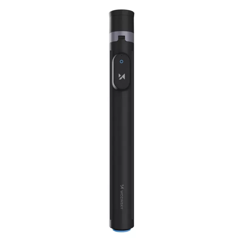 Premium Selfie Stick Wozinsky WRZP1 mit automatisch ausklappbaren Beinen, Stativfunktion, 1,7 m - Schwarz