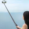 Premium Selfie Stick Wozinsky WRZP1 mit automatisch ausklappbaren Beinen, Stativfunktion, 1,7 m - Schwarz