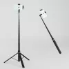Premium Selfie Stick Wozinsky WRZP1 mit automatisch ausklappbaren Beinen, Stativfunktion, 1,7 m - Schwarz