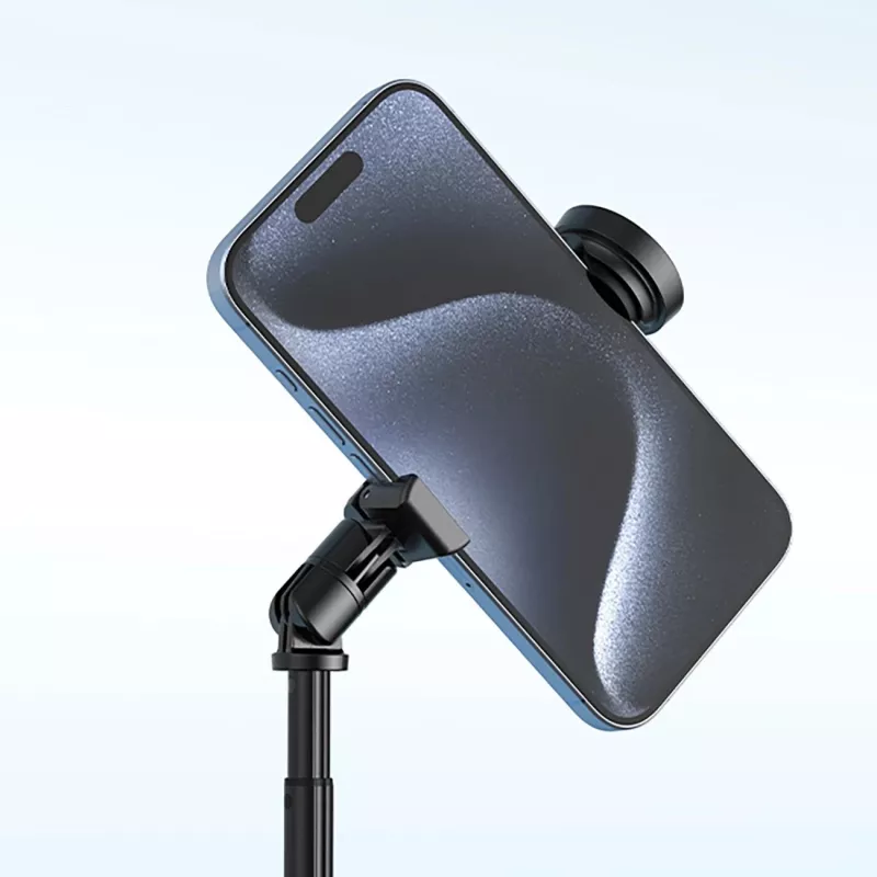 Premium Selfie Stick Wozinsky WRZP1 mit automatisch ausklappbaren Beinen, Stativfunktion, 1,7 m - Schwarz