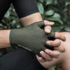 ROCKBROS Atmungsaktive Kurzfinger-Fahrradhandschuhe, Größe XL, Grün
