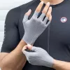 Rockbros Fahrradhandschuhe Kurzfinger Atmungsaktiv Größe L Grau
