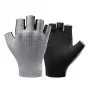 ROCKBROS Fahrradhandschuhe Kurzfinger Atmungsaktiv XXL Grau