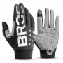 ROCKBROS Winter-Fahrradhandschuhe, Full Finger, Thermo-Fleece, XL, Schwarz/Grau