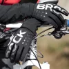 ROCKBROS Winter-Fahrradhandschuhe, Full Finger, Thermo-Fleece, XL, Schwarz/Grau