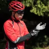 ROCKBROS Winter-Fahrradhandschuhe, Full Finger, Thermo-Fleece, XL, Schwarz/Grau
